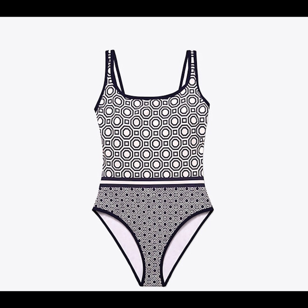 Tory Burch Geo Tank Bathing Suit